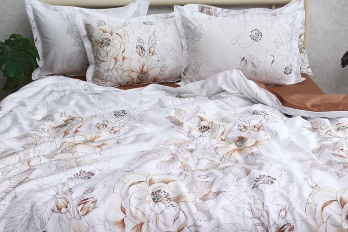 Комплект постільної білизни двоспальний наволочки 50*70см Сатин Премиум PT-013д