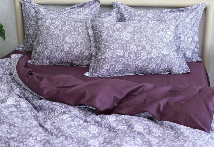 Комплект постільної білизни євро наволочки 50*70см Сатин Премиум PT-002