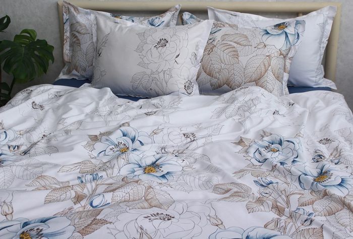 Комплект постільної білизни євро наволочки 50*70см Сатин Премиум PT-005