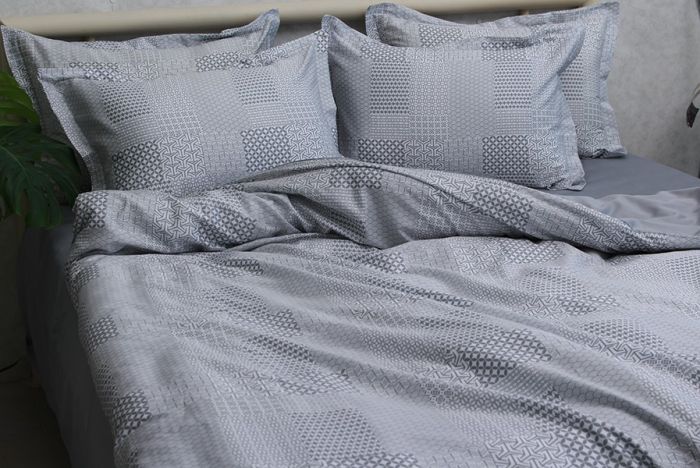 Комплект постільної білизни євро наволочки 50*70см Сатин Премиум PT-008