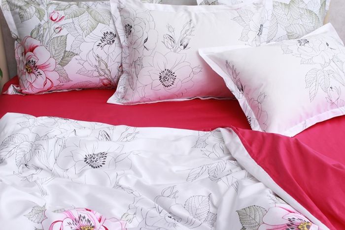 Комплект постільної білизни євро наволочки 50*70см Сатин Премиум PT-009