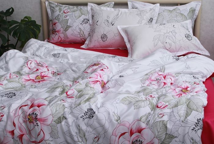 Комплект постільної білизни євро наволочки 50*70см Сатин Премиум PT-009