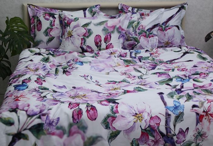 Комплект постільної білизни євро наволочки 50*70см Сатин Премиум PT-019