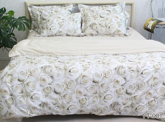 Комплект постільної білизни сімейний наволочки 50*70см Сатин Премиум PT-001