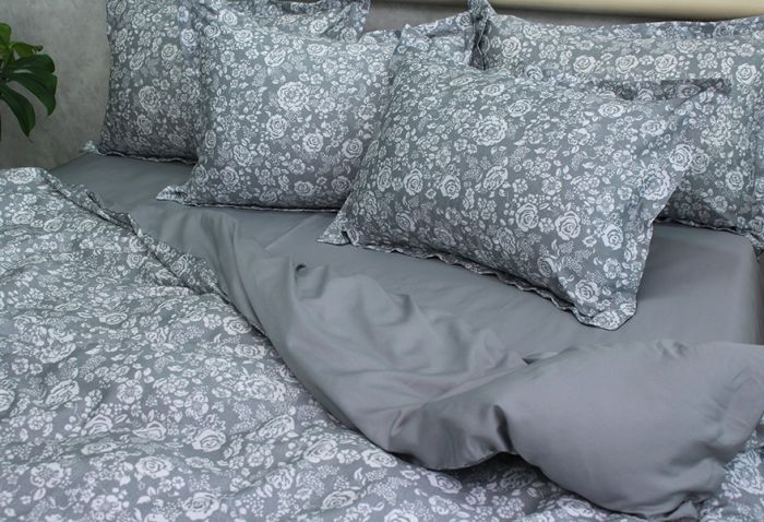 Комплект постільної білизни сімейний наволочки 50*70см Сатин Премиум PT-006