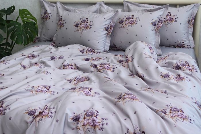 Комплект постільної білизни сімейний наволочки 50*70см Сатин Премиум PT-014