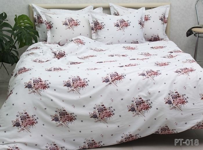 Комплект постільної білизни сімейний наволочки 50*70см Сатин Премиум PT-018