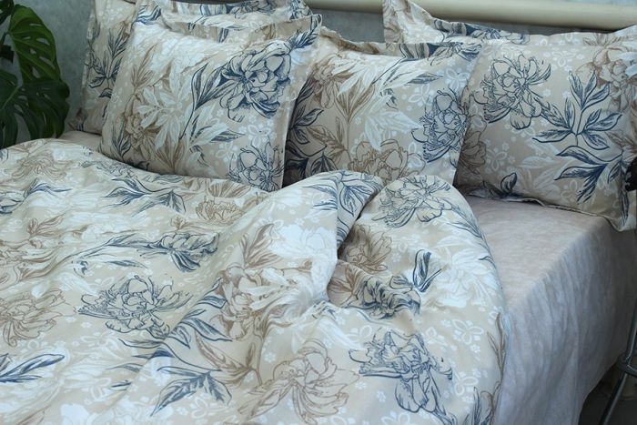 Комплект постільної білизни двоспальний наволочки 50*70см Ранфорс R-T9267