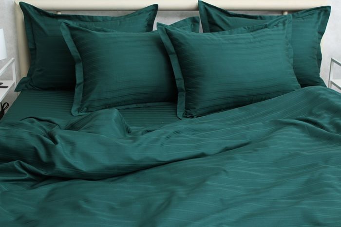 Комплект постільної білизни двоспальний наволочки 50*70см Страйп-Сатин Multistripe MST-16