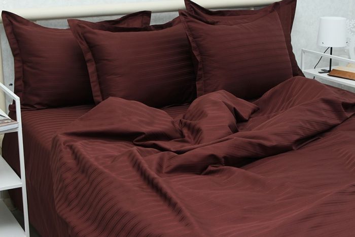 Комплект постільної білизни євро наволочки 50*70см Страйп-Сатин Multistripe MST-8