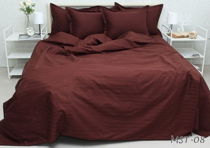 Комплект постільної білизни сімейний наволочки 50*70см Страйп-Сатин Multistripe MST-8