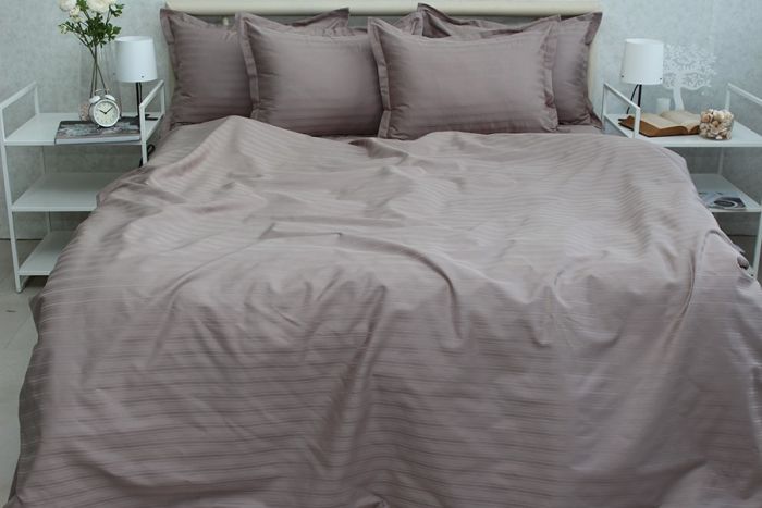 Комплект постільної білизни сімейний наволочки 50*70см Страйп-Сатин Multistripe MST-13