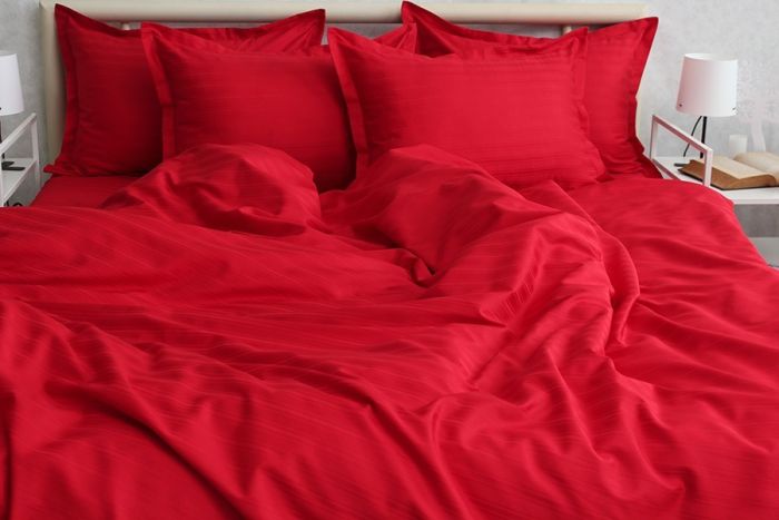 Комплект постільної білизни сімейний наволочки 50*70см Страйп-Сатин Multistripe MST-14