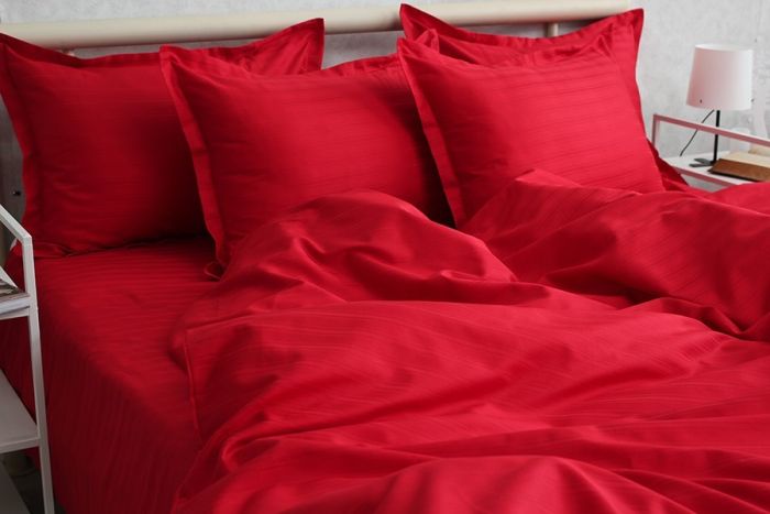 Комплект постільної білизни сімейний наволочки 50*70см Страйп-Сатин Multistripe MST-14