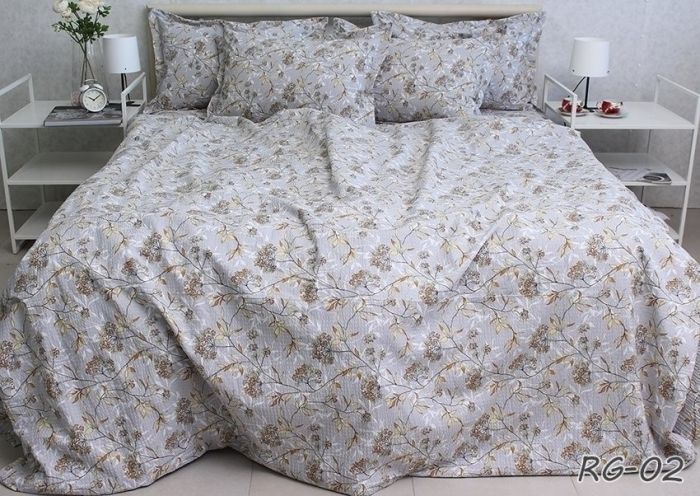 Комплект постільної білизни двоспальний наволочки 50*70см Ранфорс Gofre RG-2