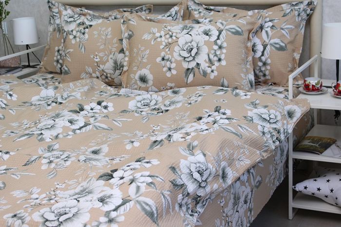 Комплект постільної білизни двоспальний наволочки 50*70см Ранфорс Gofre RG-3