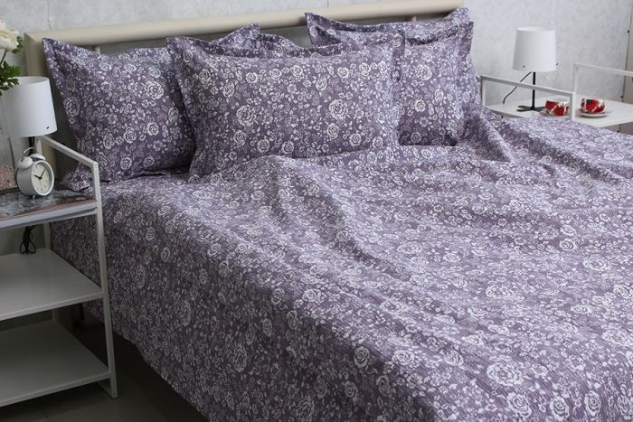 Комплект постільної білизни двоспальний наволочки 50*70см Ранфорс Gofre RG-7