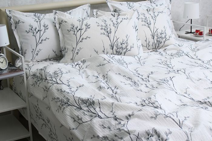 Комплект постільної білизни двоспальний наволочки 50*70см Ранфорс Gofre RG-8