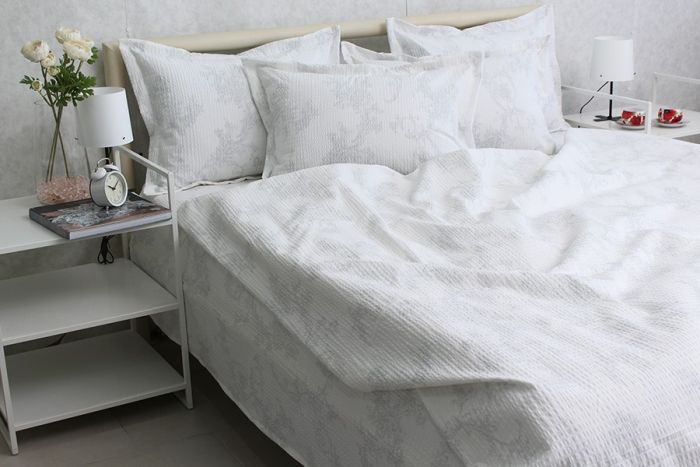 Комплект постільної білизни двоспальний наволочки 70*70см Ранфорс Gofre RG-12