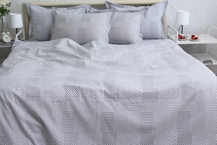 Комплект постільної білизни євро наволочки 70*70см Ранфорс Gofre RG-10