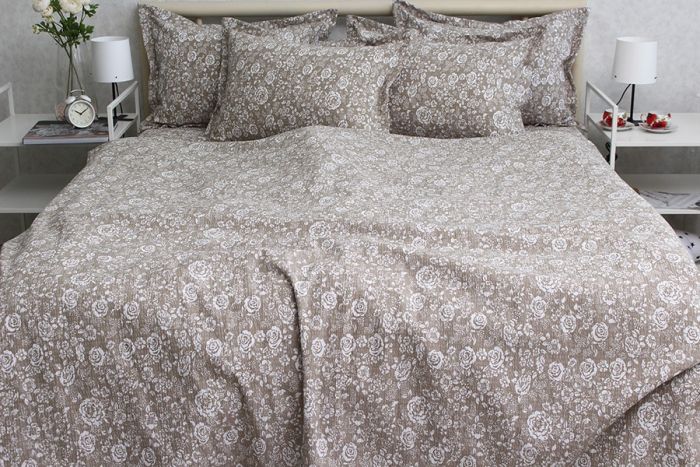 Комплект постільної білизни євро наволочки 70*70см Ранфорс Gofre RG-11