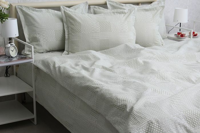 Комплект постільної білизни євро наволочки 50*70см Ранфорс Gofre RG-14