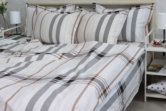 Комплект постільної білизни сімейний наволочки 50*70см Ранфорс Gofre RG-4