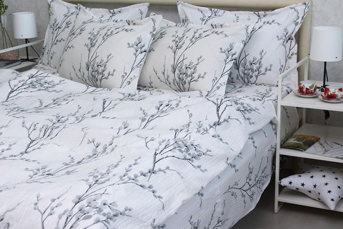 Комплект постільної білизни сімейний наволочки 70*70см Ранфорс Gofre RG-8