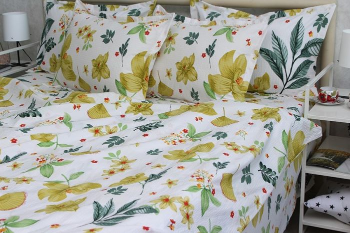 Комплект постільної білизни сімейний наволочки 50*70см Ранфорс Gofre RG-15