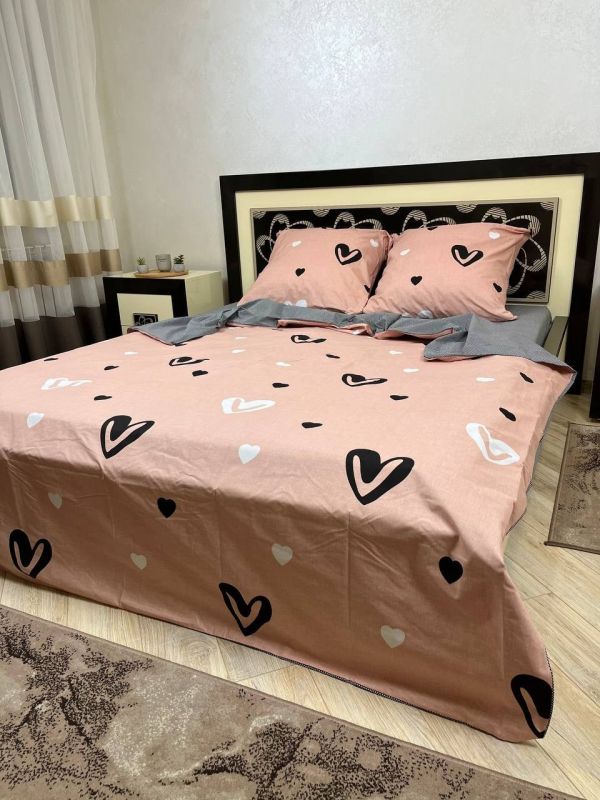 Комплект постільної білизни двоспальний Премиум 02-014-5 Бязь наволочки 70*70см