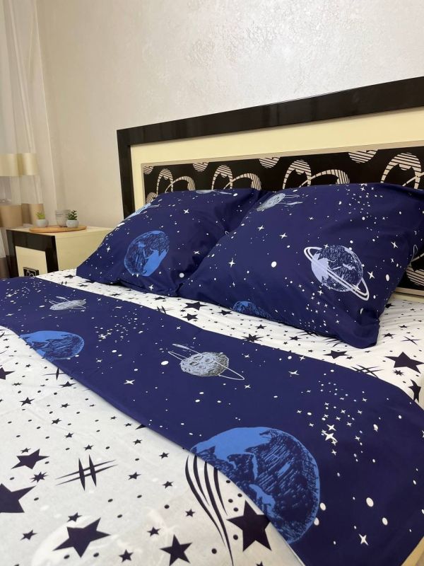 Комплект постільної білизни євро Премиум 03-007-4 Бязь наволочки 50*70см