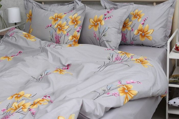 Комплект постільної білизни двоспальний наволочки 70*70см TURKISH COTTON PT-R05