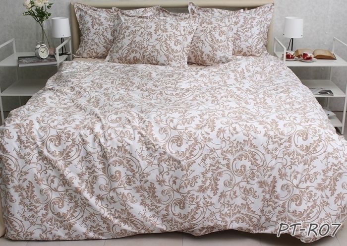 Комплект постільної білизни двоспальний наволочки 70*70см TURKISH COTTON PT-R07