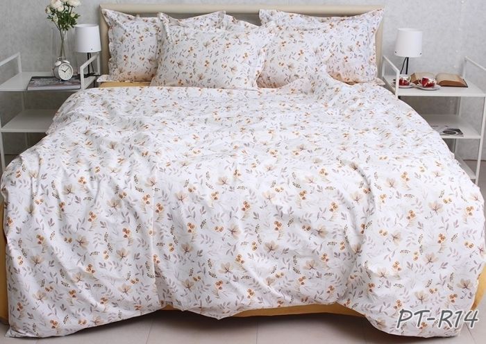 Комплект постільної білизни двоспальний наволочки 70*70см TURKISH COTTON PT-R14