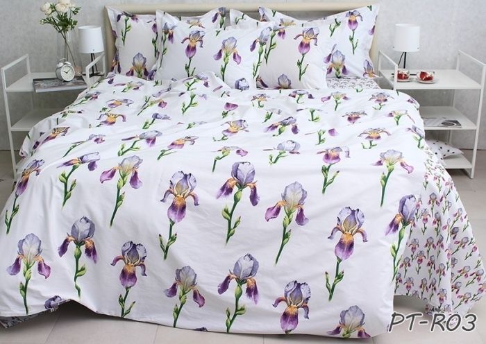 Комплект постільної білизни сімейний наволочки 50*70см TURKISH COTTON PT-R03