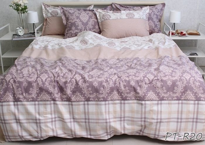 Комплект постільної білизни сімейний наволочки 50*70см TURKISH COTTON PT-R20