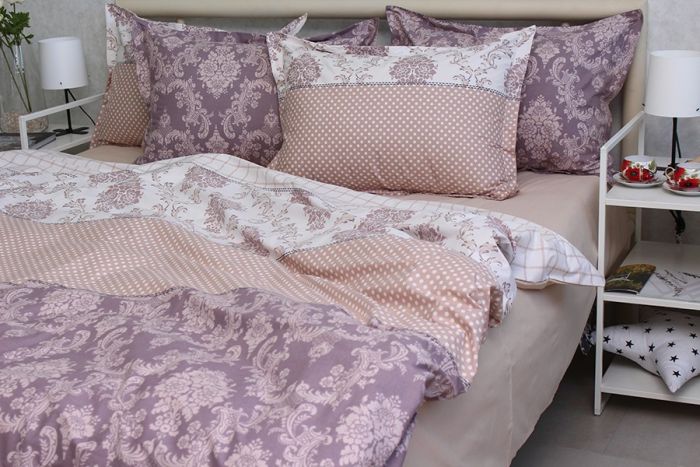 Комплект постільної білизни сімейний наволочки 50*70см TURKISH COTTON PT-R20