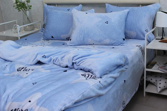 Комплект постільної білизни наволочки 50*70см велсофт (мікрофібра) ALM1903