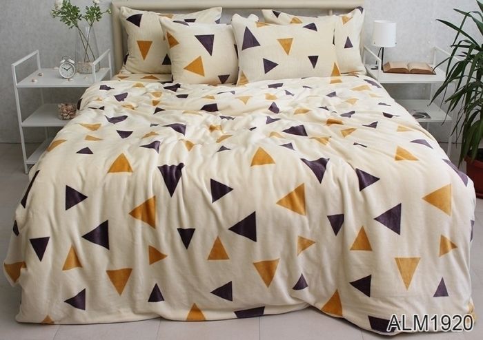 Комплект постільної білизни двоспальний наволочки 50*70см велсофт (мікрофібра) ALM1920