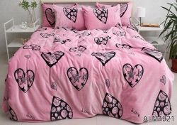 Комплект постільної білизни двоспальний наволочки 50*70см велсофт (мікрофібра) ALM1921