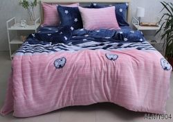 Комплект постільної білизни євро наволочки 50*70см велсофт (мікрофібра) ALM1904