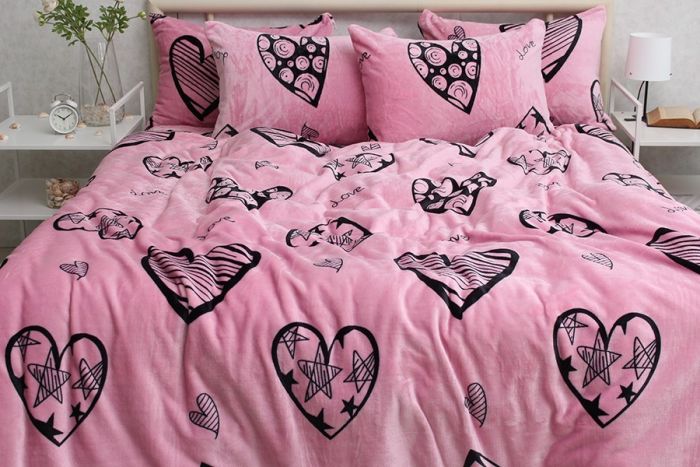 Комплект постільної білизни євро наволочки 50*70см велсофт (мікрофібра) ALM1921