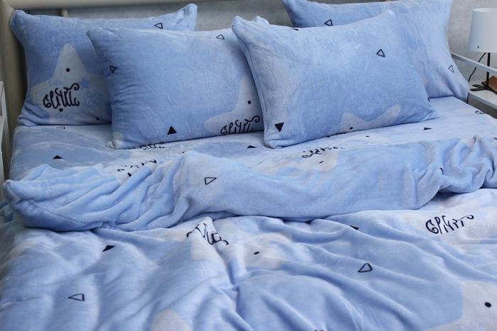 Комплект постільної білизни сімейний наволочки 50*70см велсофт (мікрофібра) ALM1903