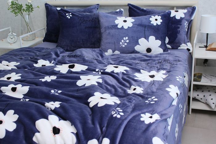 Комплект постільної білизни сімейний наволочки 50*70см велсофт (мікрофібра) ALM1913