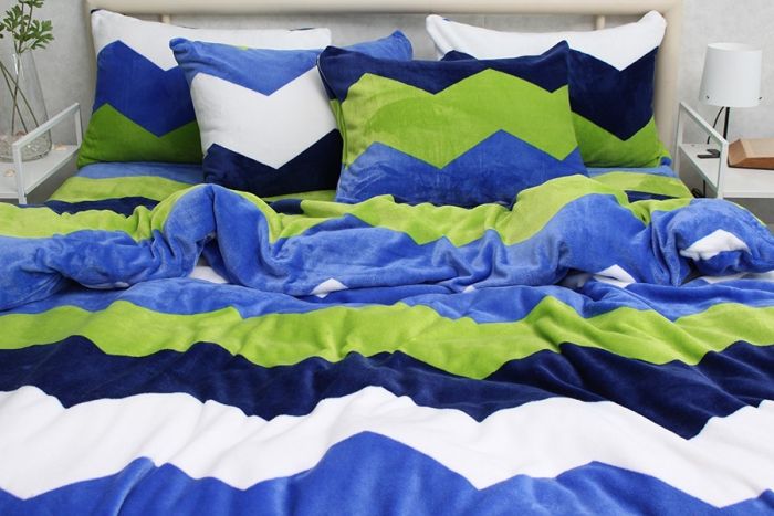 Комплект постільної білизни сімейний наволочки 50*70см велсофт (мікрофібра) ALM1925