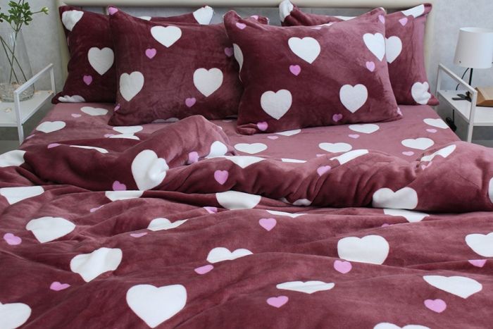 Комплект постільної білизни сімейний наволочки 50*70см велсофт (мікрофібра) VL-ST08