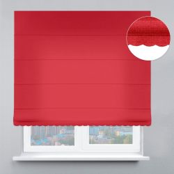 Римська штора DECOLIV Велюр с ажуром красный