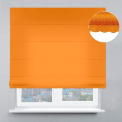 Римська штора Велюр з ажуром помаранчевий