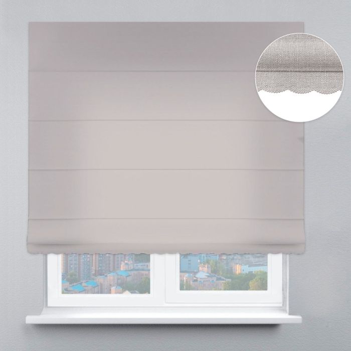 Римська штора DECOLIV Велюр с ажуром латте