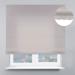 Римська штора Велюр з ланцюжковим карнизом з ажуром лате